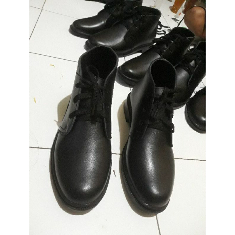 Sepatu Pdh tali 3 Satpam Security Polri Tni