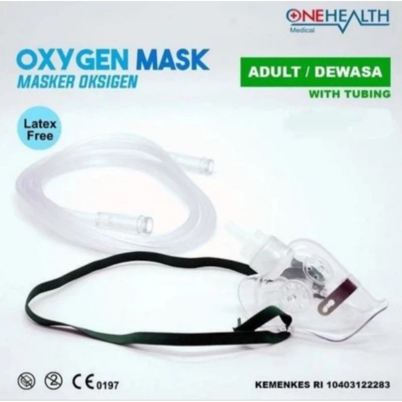 Selang Masker Oksigen Onehealth - Selang Sungkup Oksigen