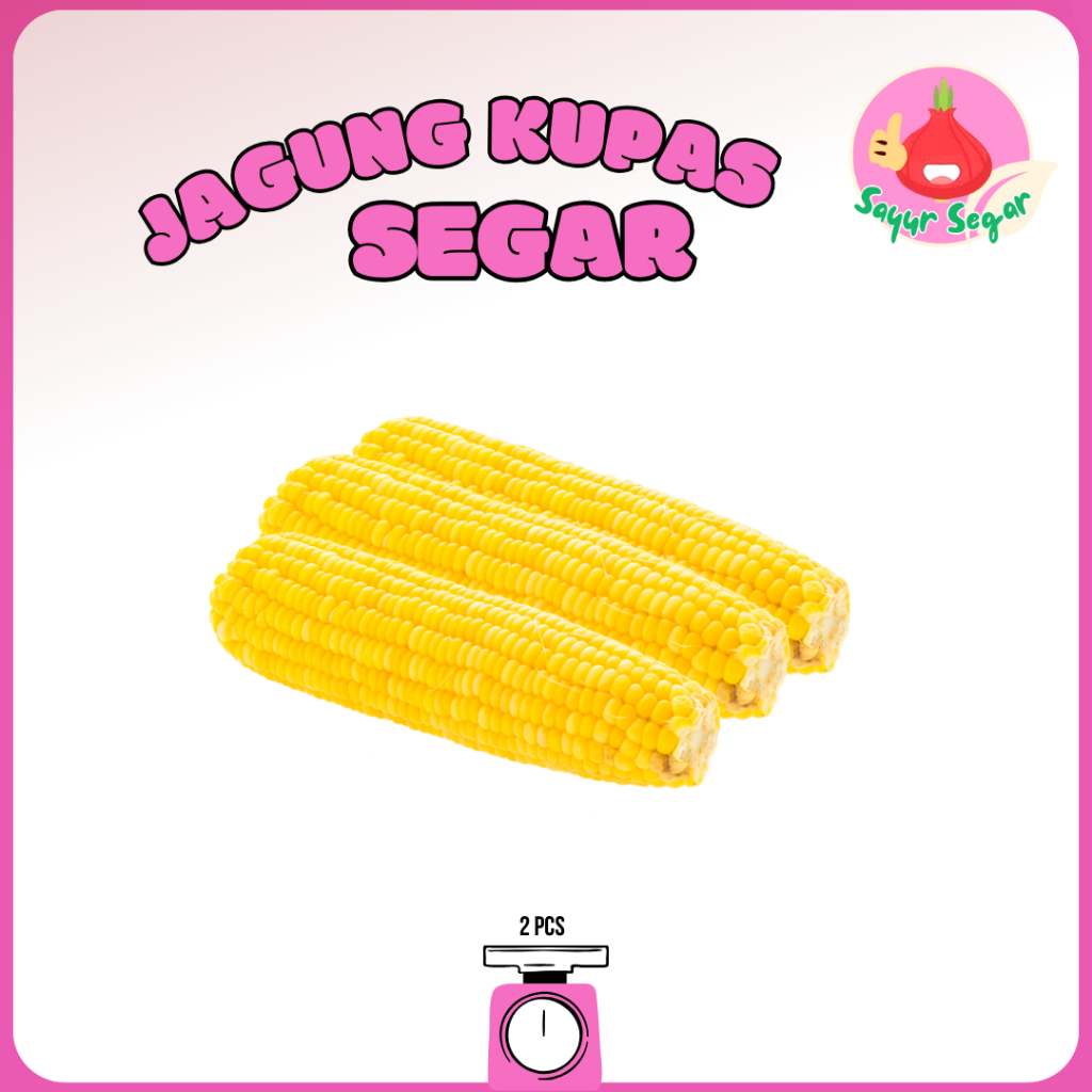 

Sayur Segar - Jagung Manis Kupas 2 pcs / Peeled Corn