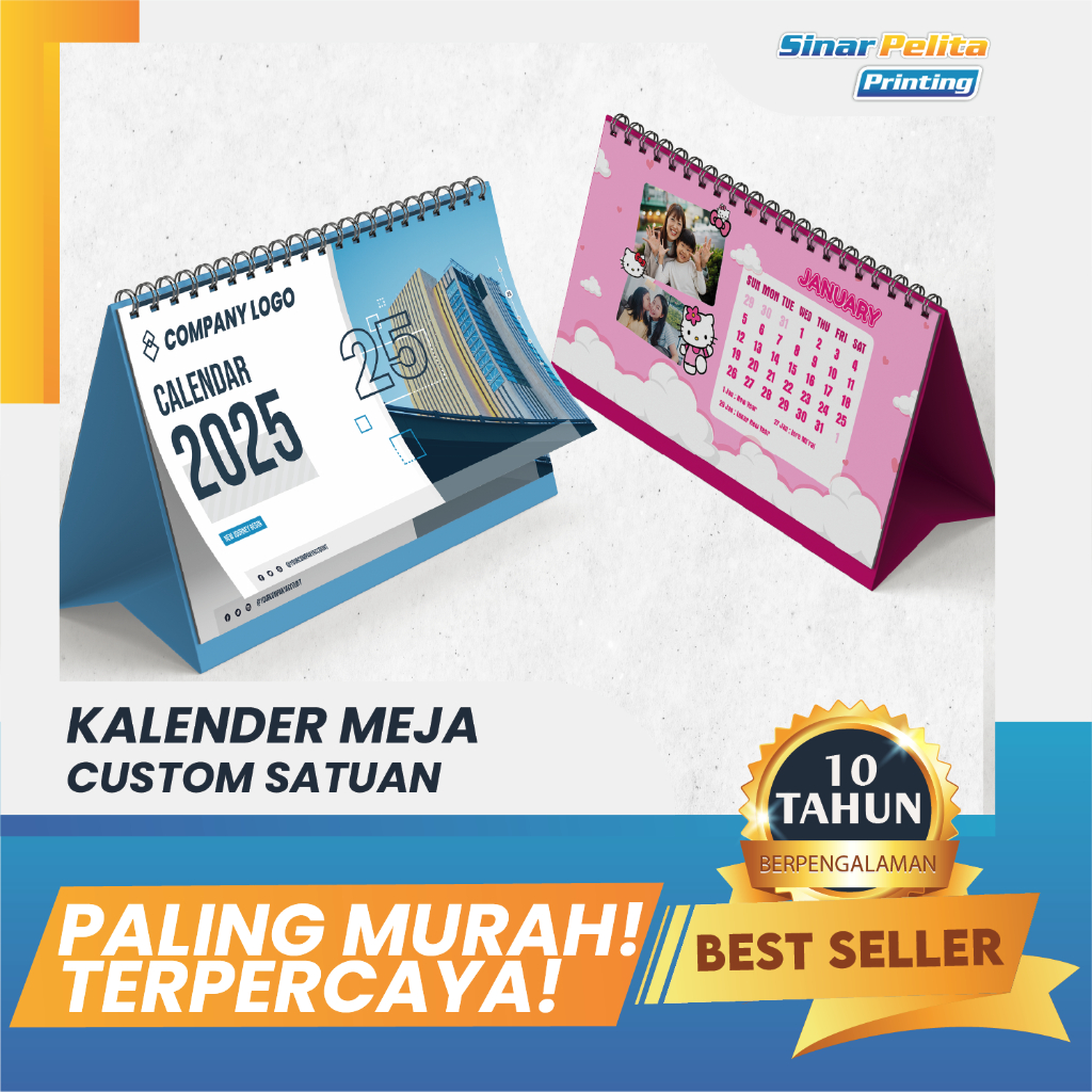 

Kalender Duduk | Kalender Meja Custom Ukuran A5 Landscape