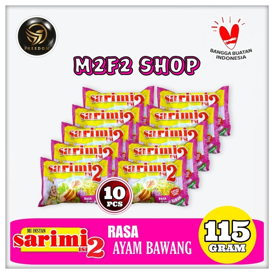 

Mie Sarimi Instant Kuah Isi 2 Rasa Ayam Bawang | Bag - 115 gr (Kemasan 10 Pcs)