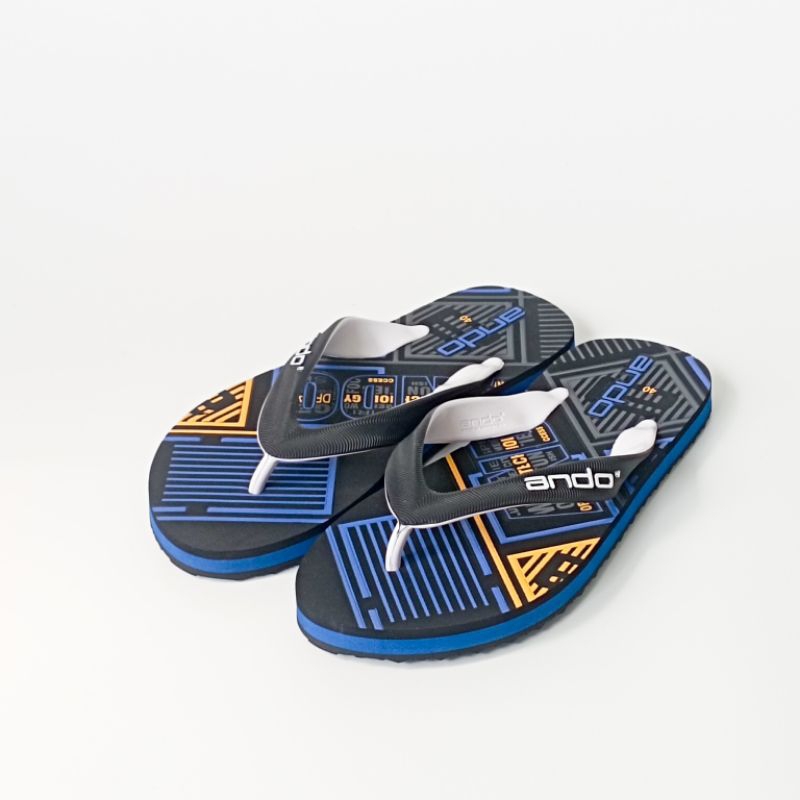 Sandal Jepit ANDO MOTIF | SANDAL ANDO ARTIKEL AIZEN PRIA DEWASA