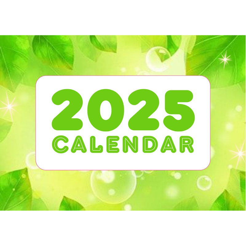 

READY STOCK KALENDER MEJA PLANNER 2025 ada space tulis di tanggalnya - FRESH GREEN