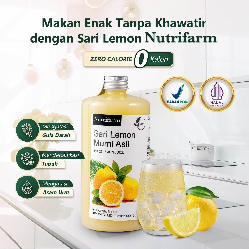 

Ay00! Nutrifarm Sari Lemon 500ml Antioksidan Tinggi