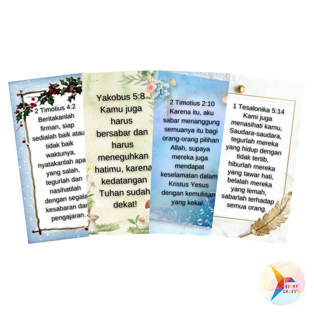 

Pembatas Buku Ayat Emas Alkitab Tema Ikhlas dalam Menjalani Hidup