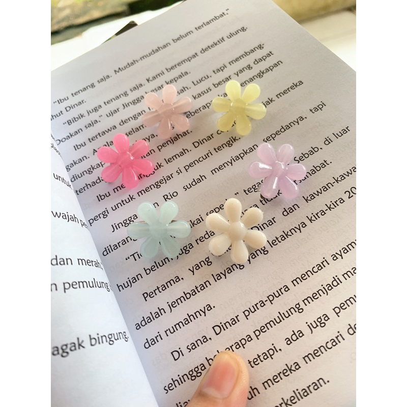 Bros Hijab Jilbab Dagu Peniti Pin Bunga Mix Warna bisa untuk souvenir ( 12 pcs ) dan (50 pcs)