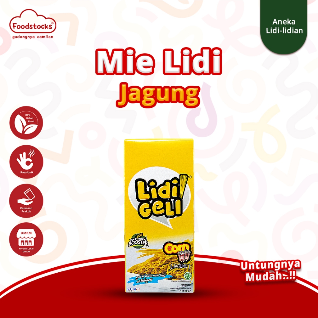 

Lidi Geli - Mie Lidi Rasa Sweet Corn 90gr