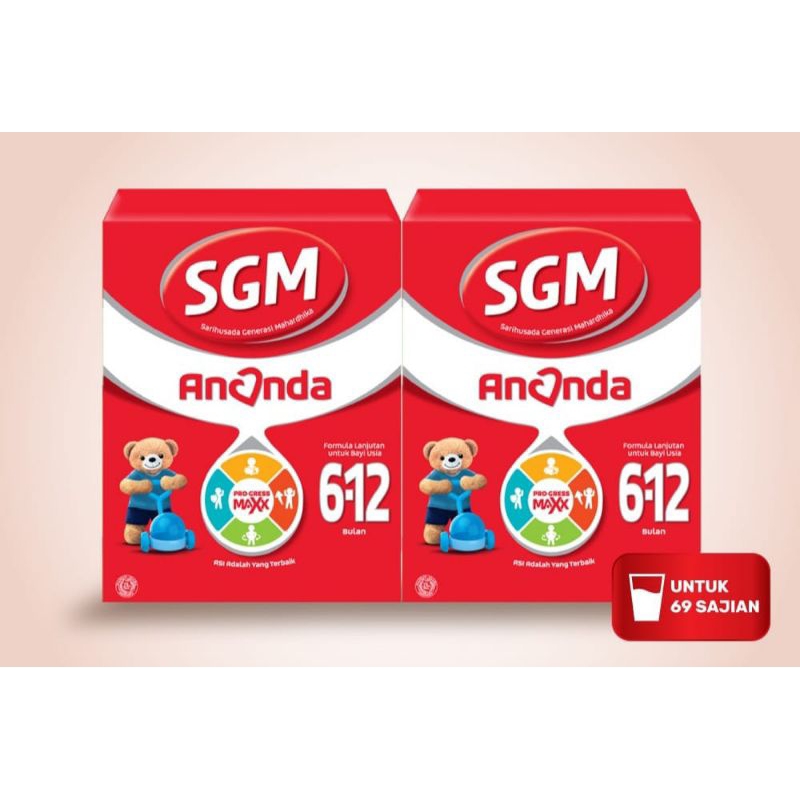 

SGM ANANDA 0-6/6-12 Susu Bubuk 1000g