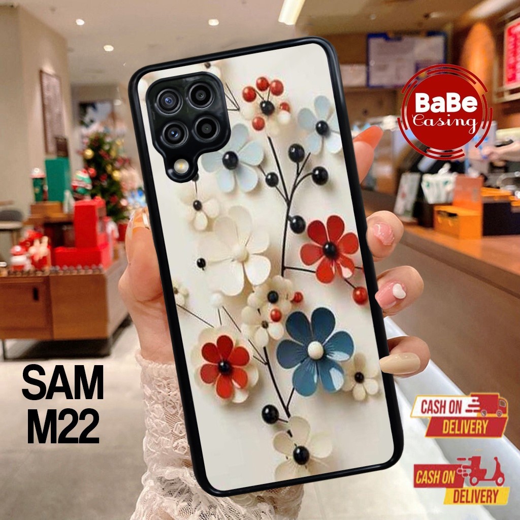 Case Samsung M22 Terlaris Bunga Terbaru Casing Samsung M22 Termurah Hardcase Softcase Premium Glosy