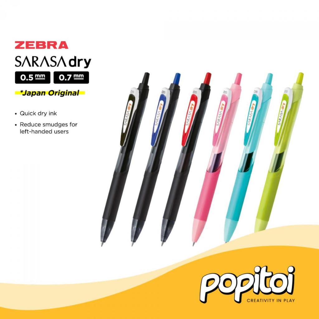 

Zebra Sarasa DRY Gel Pen 0.4 0.7 0.5 mm Fast Dry Pulpen JJ31 JJB31 JJS31 Japan Original