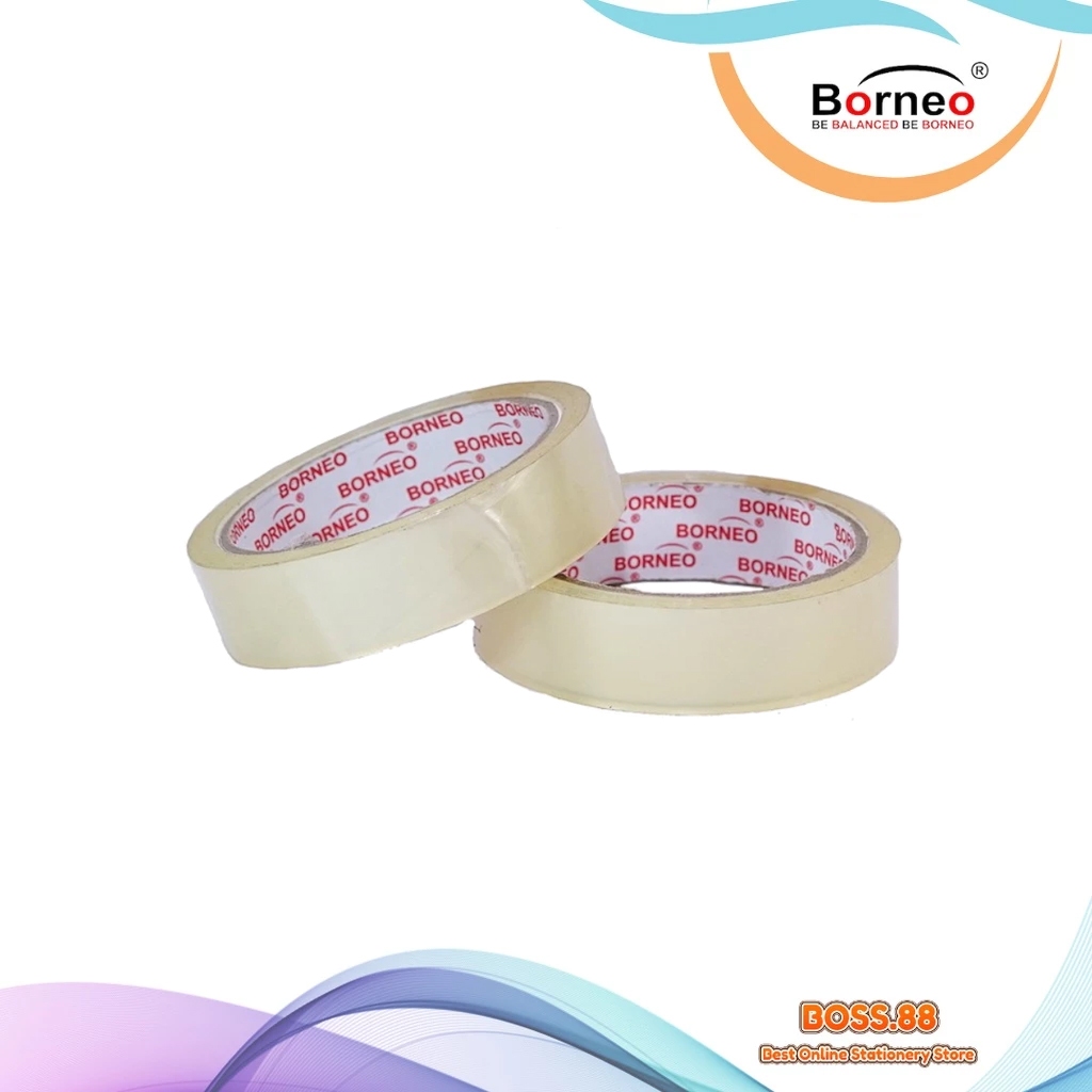 

CELLOTAPE / ISOLASI BORNEO BENING 24 MM x 72 YARD (6 PCS)