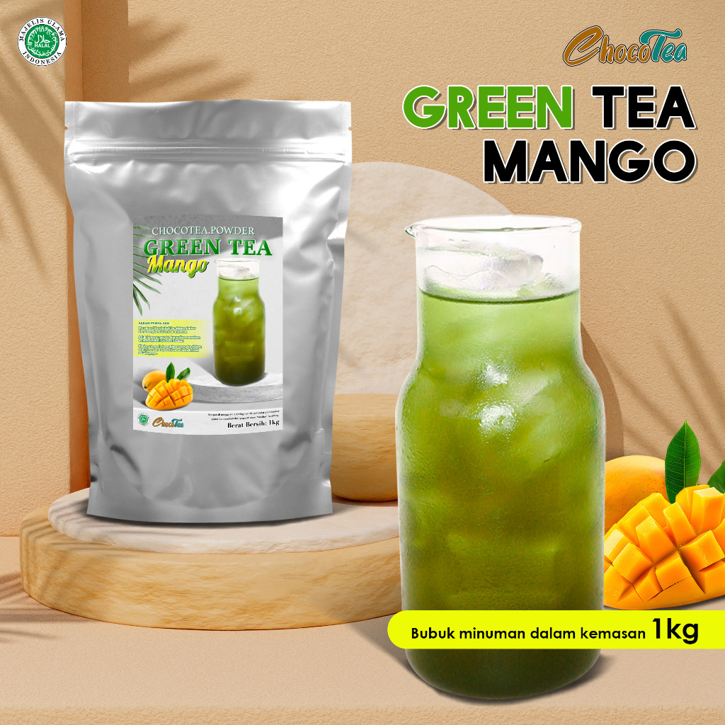 

BUBUK MINUMAN GREEN TEA MANGO 1KG / SERBUK SEDUH ANEKA RASA / ICE SHAKE ES KEKINIAN / POWDER CHOCO DUREN CHOCOLATE COKELAT COKLAT TARO MATCHA VIRAL BANYAK PILIHAN VARIAN KEMASAN 1 KG 1000GRAM 1000 GRAM ENAK NIKMAT CREAMY LEZAT SUPPLIER