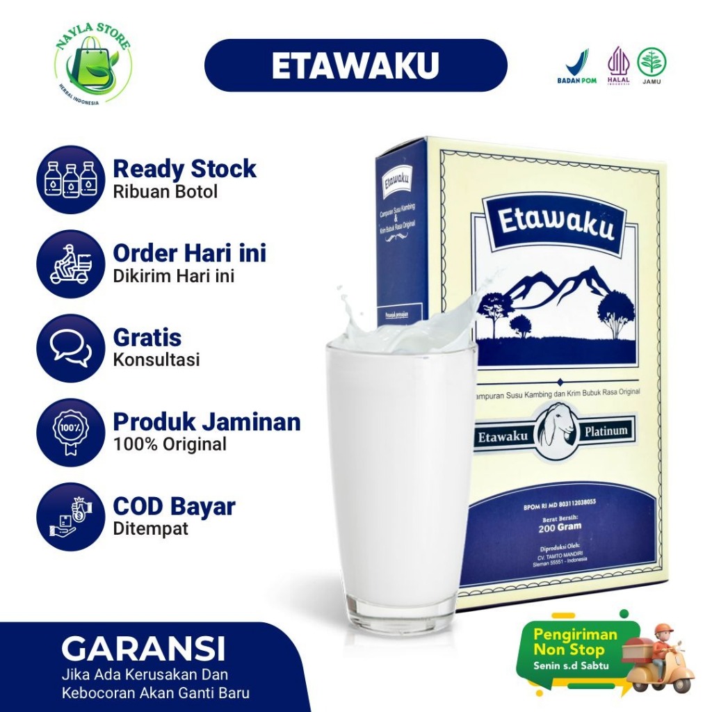 

ETAWAKU PLATINUM - Susu Kambing Etawa Original Solusi Masalah Pernafasan Dan Sendi