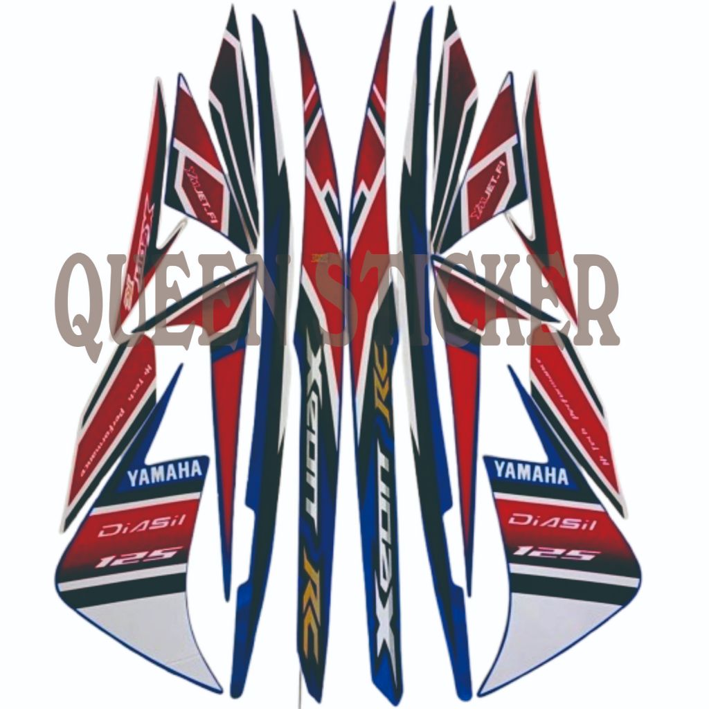 STICKER STRIPPING LIST BODY STANDART YAMAHA XEON RC 2013