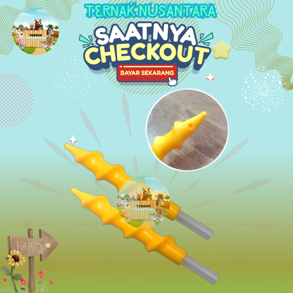 KATETER BABI SPIRAL - Alat IB Babi - Alat Inseminasi Buatan Babi - Catheter Pig Spiral Insemination