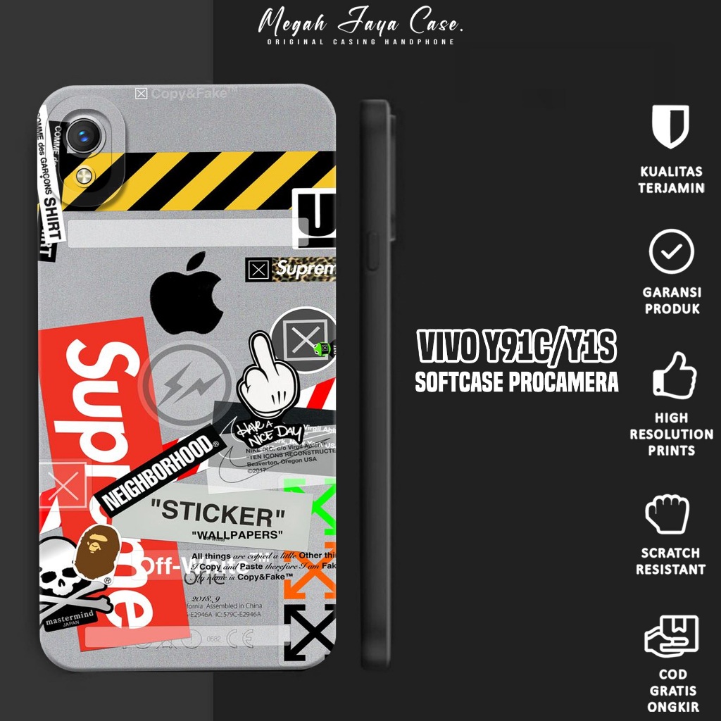 Softcase Hp VIVO Y91C / VIVO Y1S - Case VIVO Y1S / VIVO Y91C Motif BA - Silikon Hp VIVO Y91C - Softc