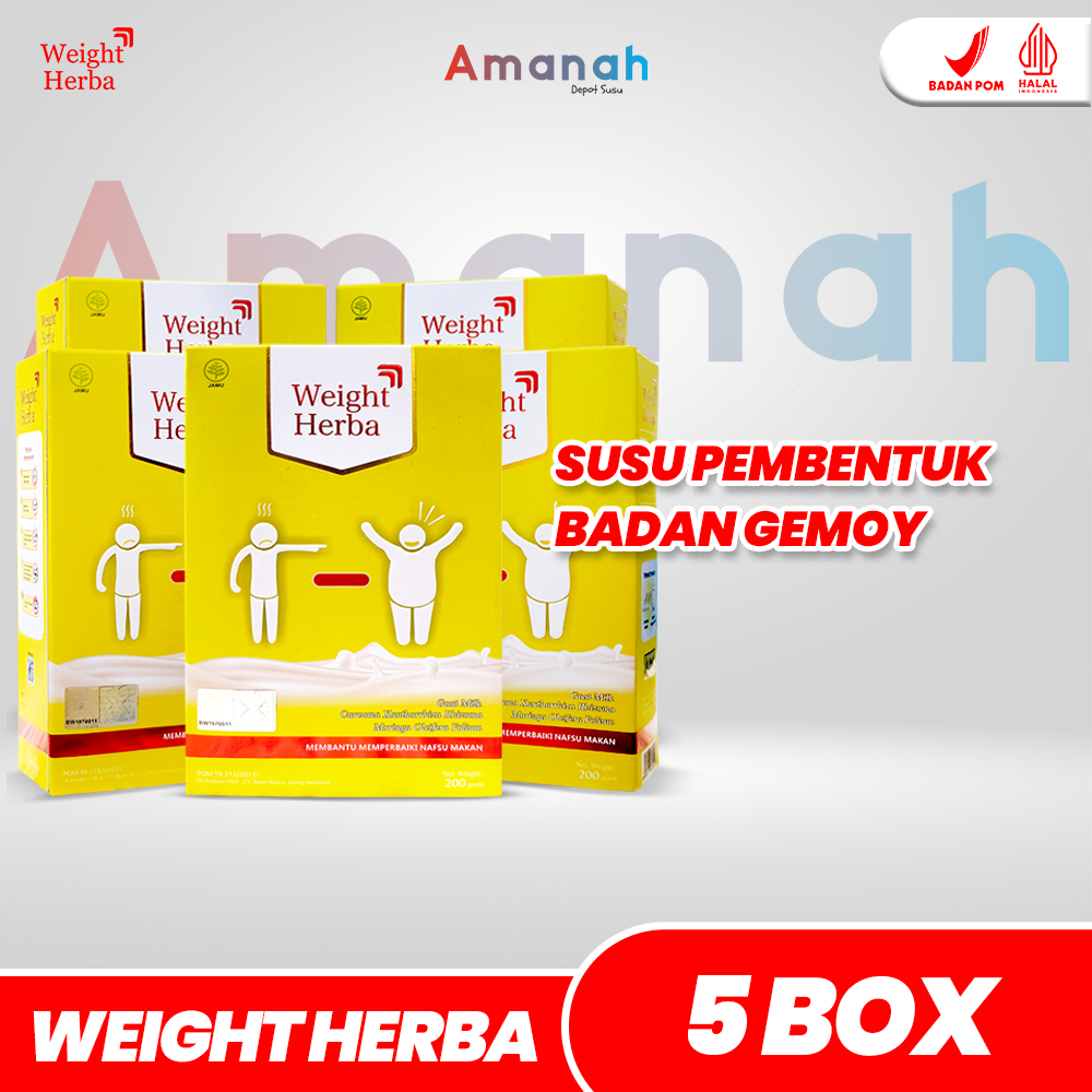 

Weight Herba Paket 5 Box Susu Kambing Solusi Penggemuk Badan 100% Ori