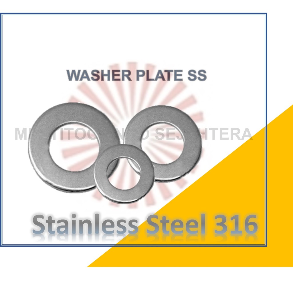 Washer Plate SS 316 M6 M8 M10Ring Plat Stainless Steel 316 Ring