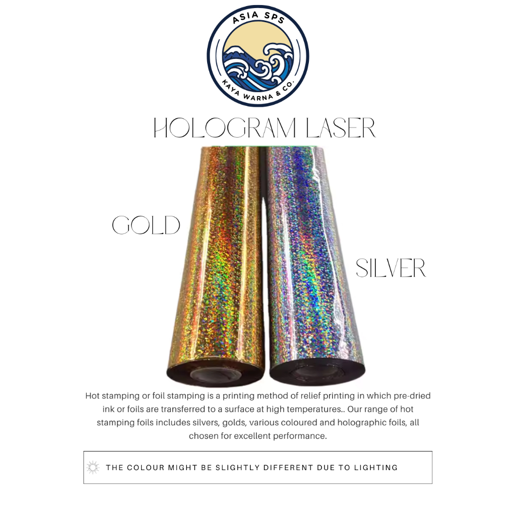 

Kertas Hot Stamping Foil HOLOGRAM LASER