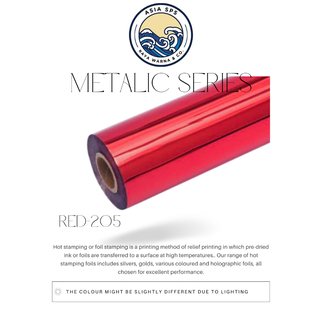 

Kertas Hot Stamping Foil RED 205