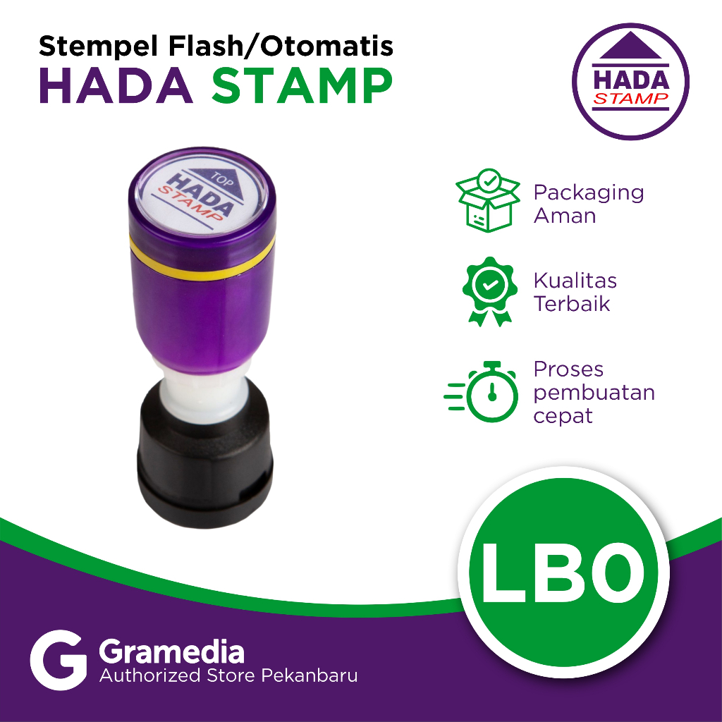 

Gramedia - Stempel Flash/ Otomatis Hada Stamp LB0