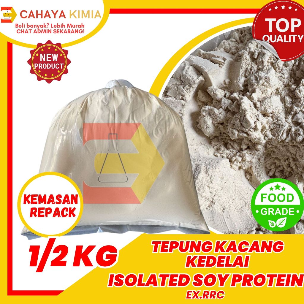 

ISOLATED SOY PROTEIN / TEPUNG KACANG KEDELAI / TEPUNG ISP - 500GR