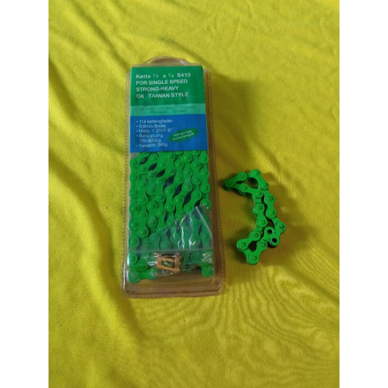 Rantai Hijau Sepeda Lowrider BMX Cruiser Fixie