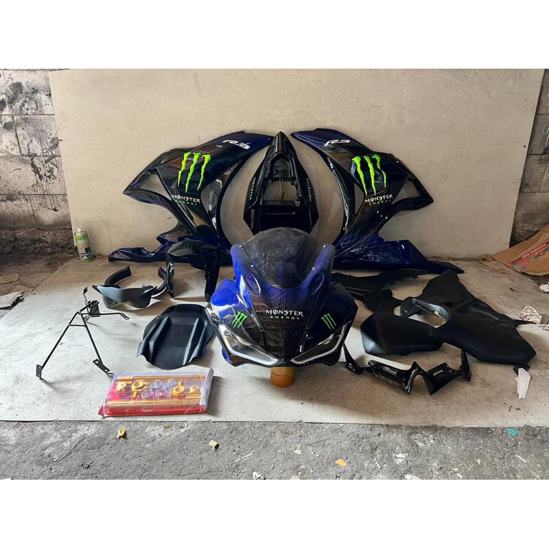 Full fairing fullset fullbodi model r25 mix r3 pnp utk mega pro mono r15 v2 vixion dan mega pro mono