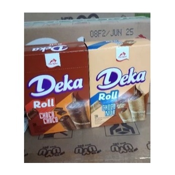 

[Perbox isi 24] DEKA Wafer Roll Choco Nut / Choco Choco 6,5gr isi 24pcs