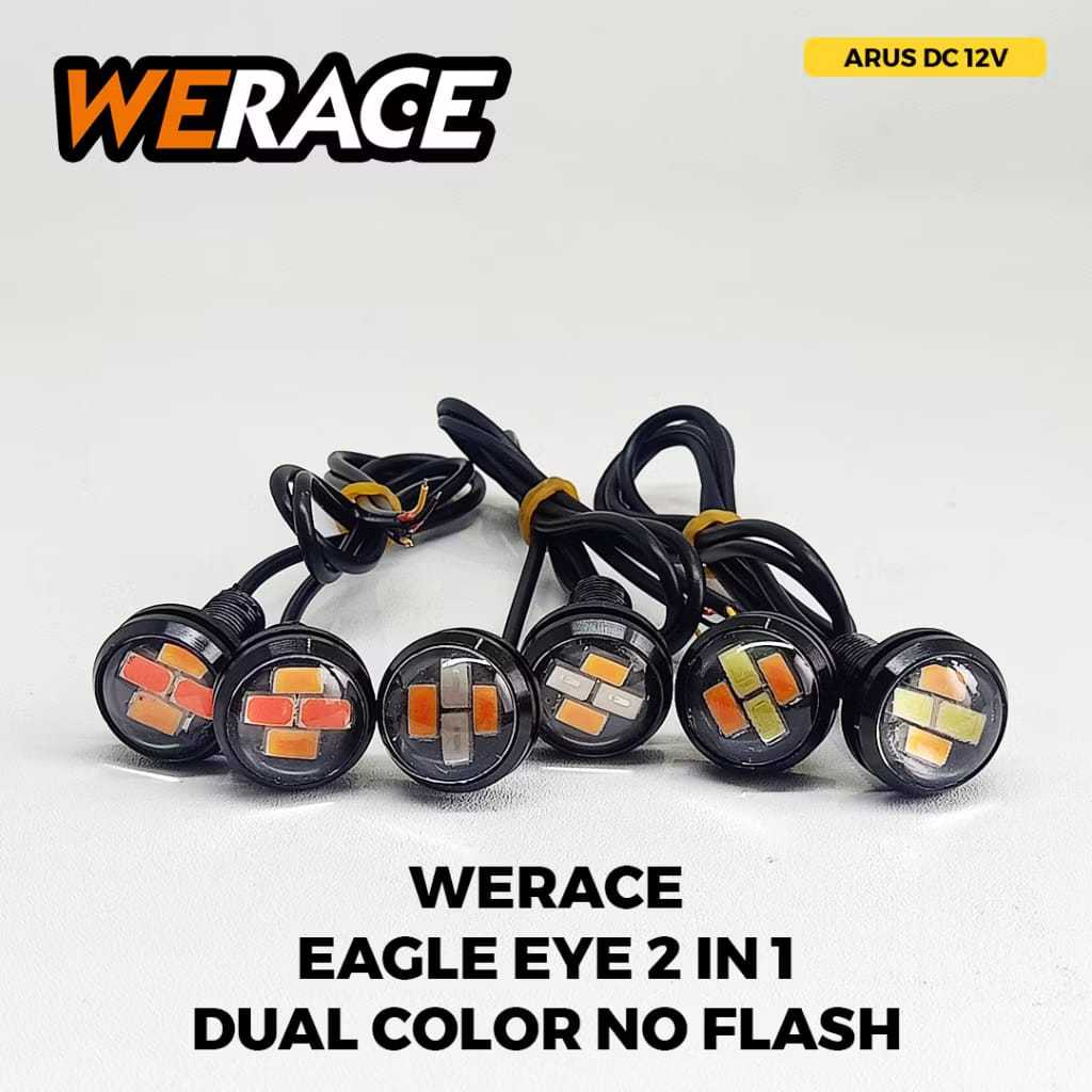 [ BERKAH NOTOR RACING ] LAMPU LED EAGLE EYE / MATA ELANG 2in1 2 WARNA SOROT