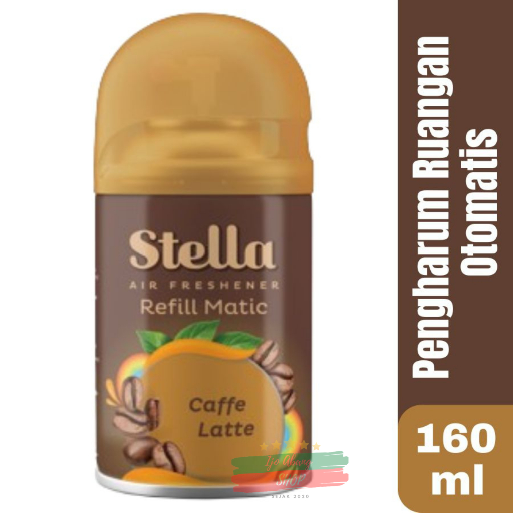 Stella Matic Refill Caffe Latte 160ml - Isi Ulang Pengharum Ruangan Otomatis Aroma Kopi