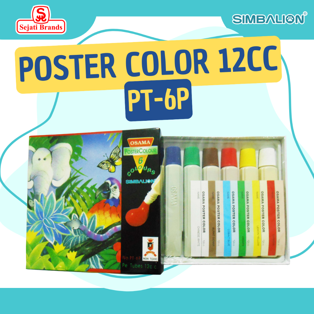 

Simbalion Poster Color 12 cc PT-6P