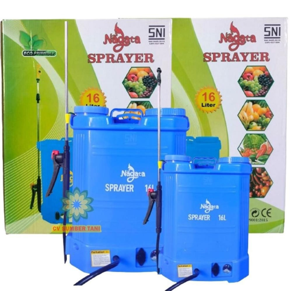 Super Gila Nagata Sprayer Gendong Elektrik Kapasitas 16 Liter Alat Semprot Kebun Rt-4