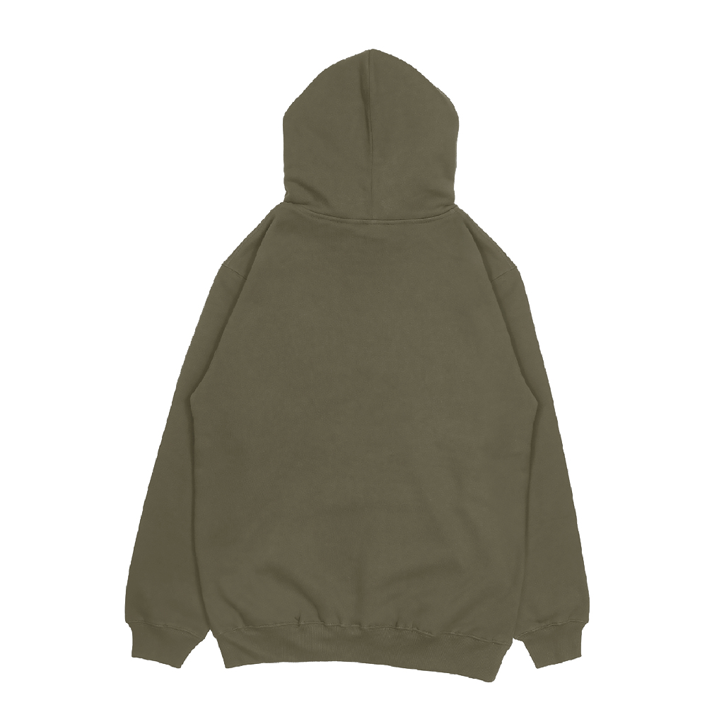 Troy Company Sweater Hoodie Olive Courier Rabbit - Hoodie Pria Wanita Olive KH 2846