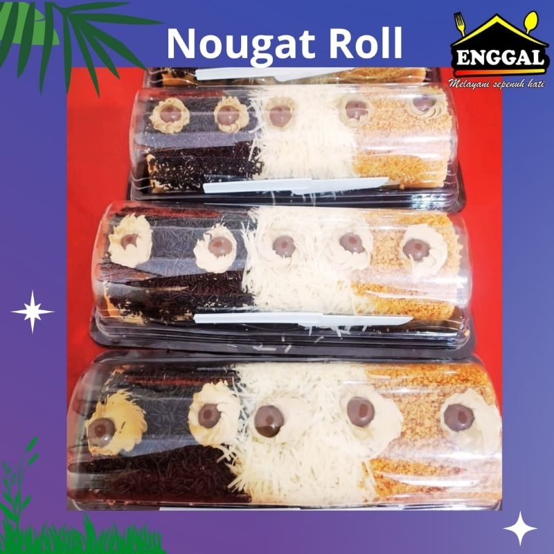 

Aneka Bolu/Bolu Gulung/mocca Nougat cake roll Enggal Bakery