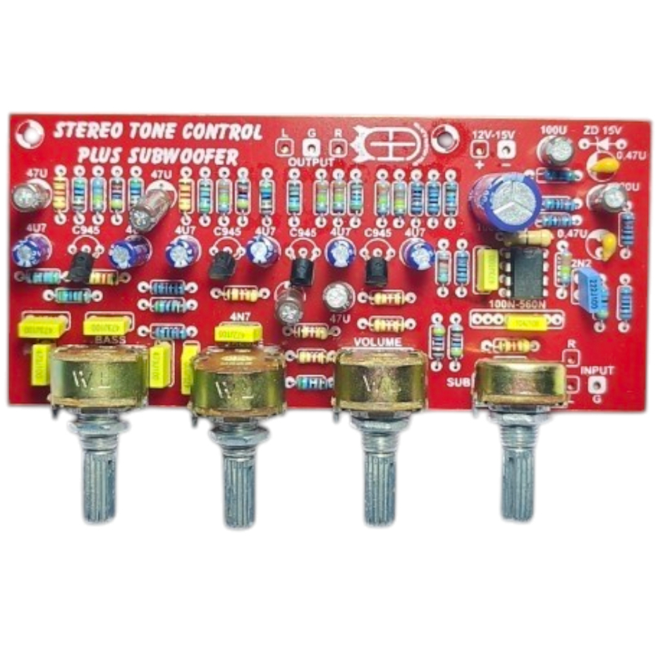Tone control Stereo 4 Potensio Tone 4 pot stereo subwofer