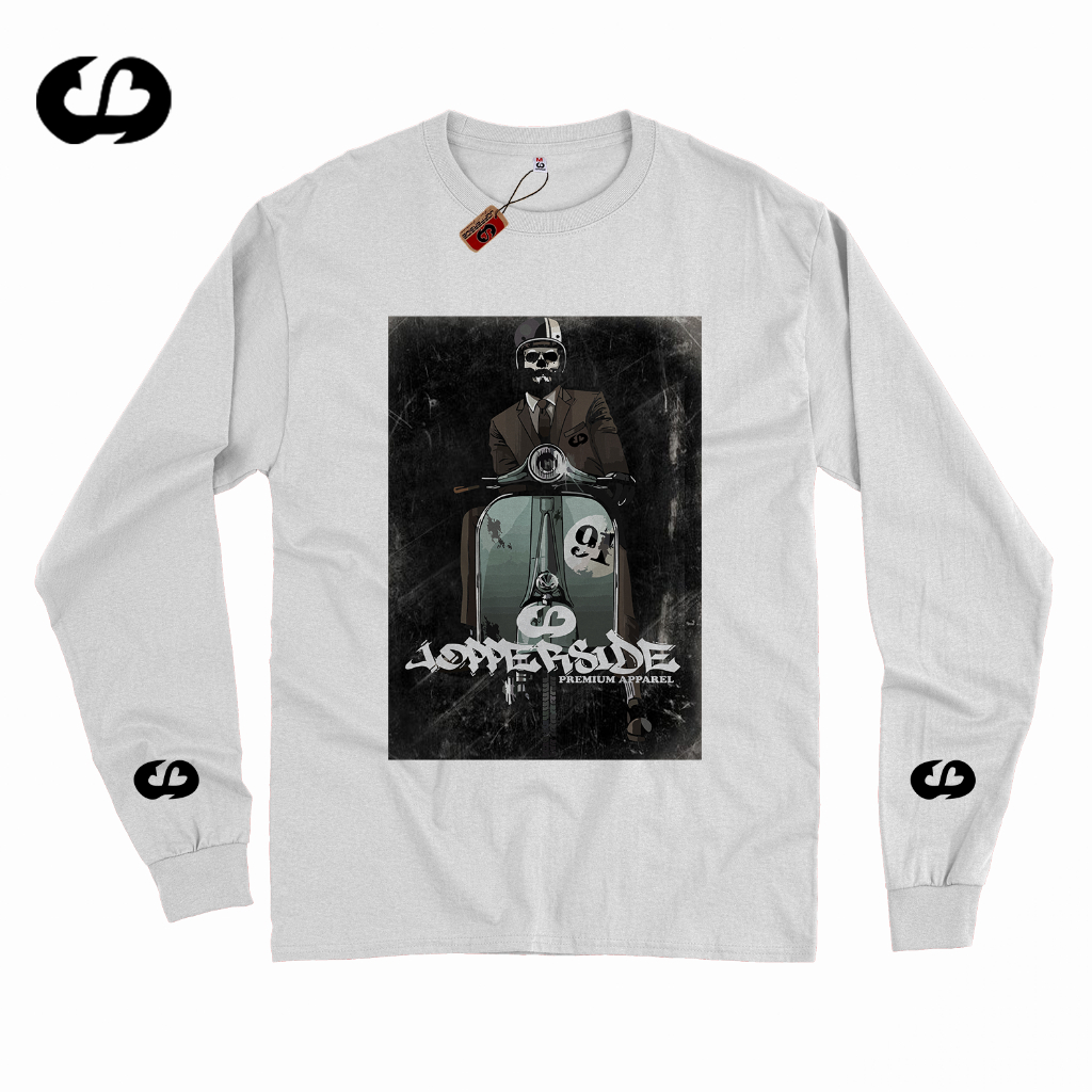 Jopperside kaos lengan panjang pria katun combed original distro premium TL28 vespa