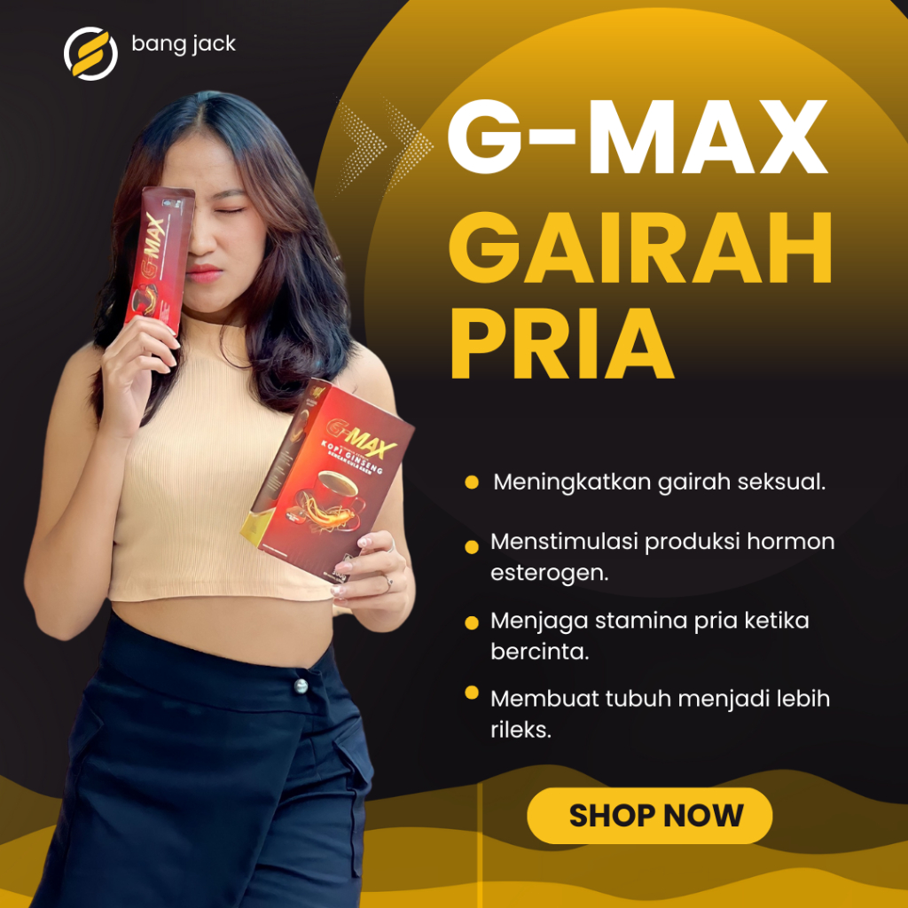 

G-MAX Kopi Stamina Gingseng / Gingseng Rasa Gula Aren Topcer Herbal Stamina Pria (ISI 10pcs) BPOM Kopi Stamina Pra Kuat Tahan Lama