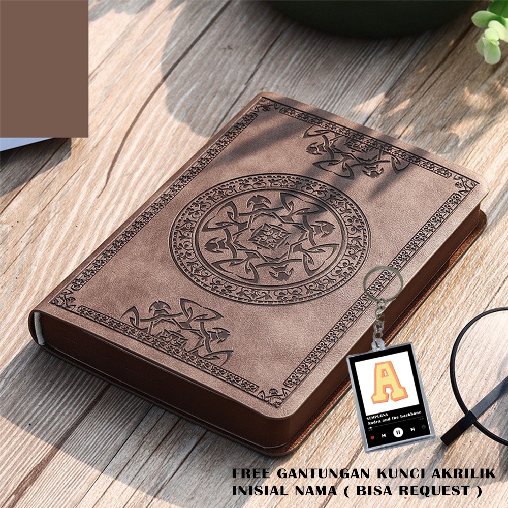 

Buku Catatan Jurnal Notebook Leather Cover Vintage Pattern