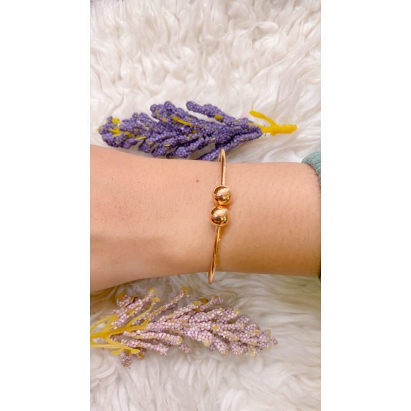 Gelang emas oval boxing polos kadar 16k/700