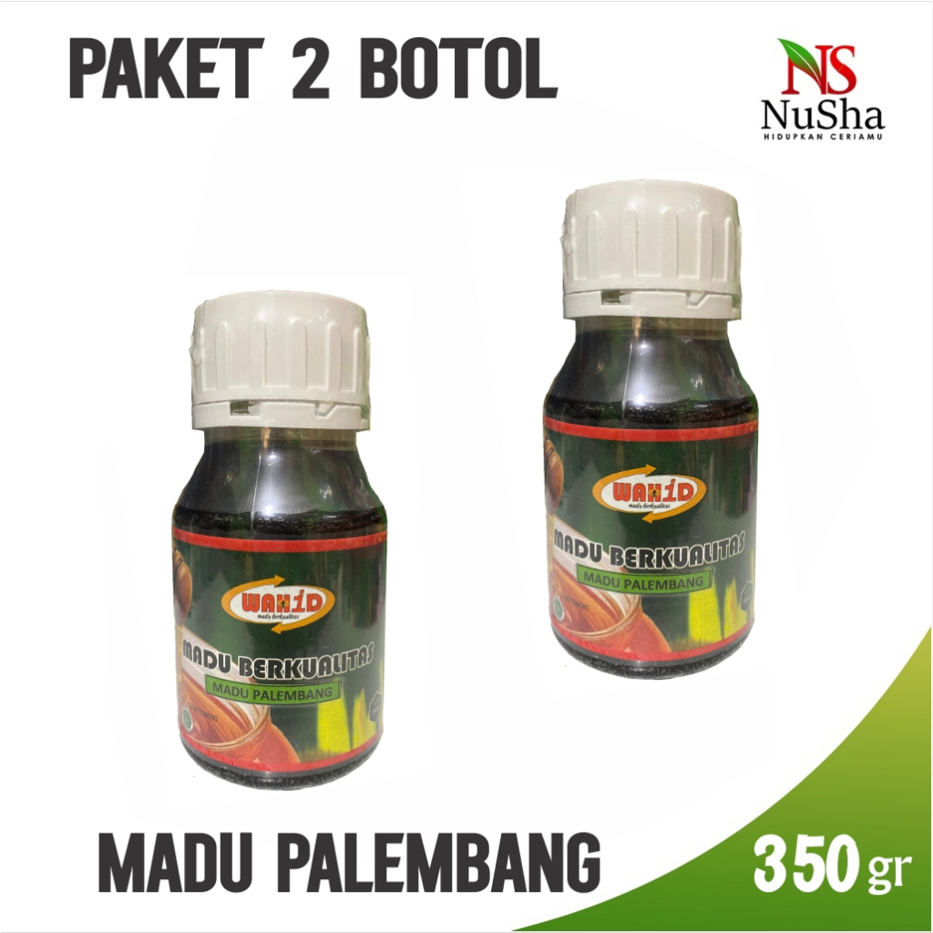 

Paket 2 Botol Madu Palembang - Madu Wahid Nusha Dengan Ekstrak Alami Berat 350