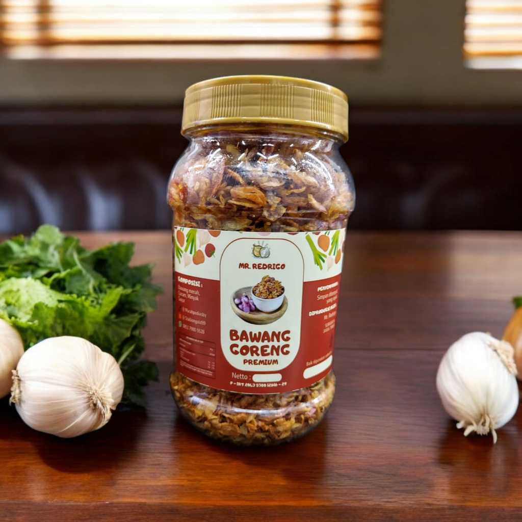 

Bawang Goreng Premium Mr Redrigo 100 % Asli - 150 Botol