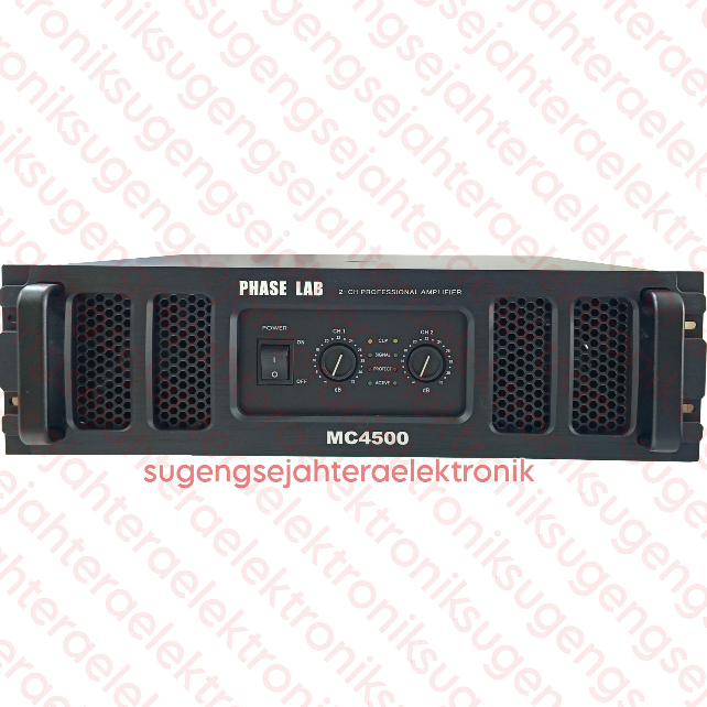 Power Amplifier Phase Lab MC 4500 Class H - 2 Channel Original (Harga Sudah Termasuk Packing Pallete