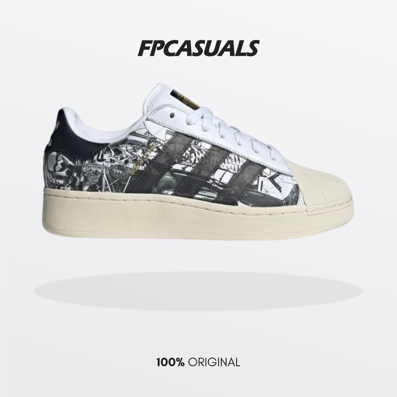 Adidas STAR WARS SUPERSTAR XLG NANZUKA Cloud White Core Black Gold Metallic BNIB ORIGINAL Resmi IF92