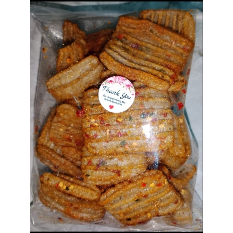

KERUPUK JENGKOL PEDAS 250 gr