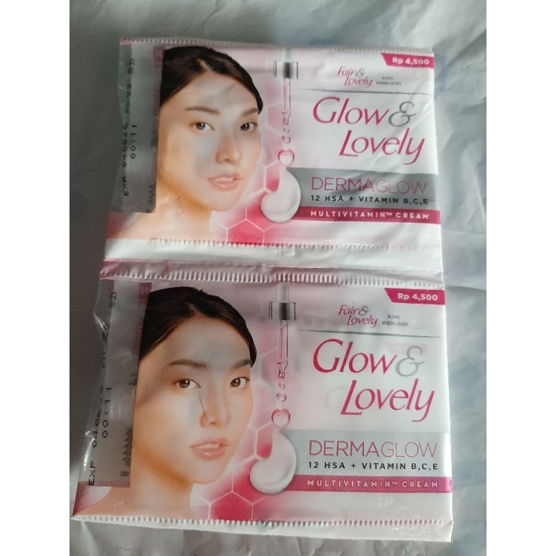 glow and lovely/ fair and lovely cream wajah sachet