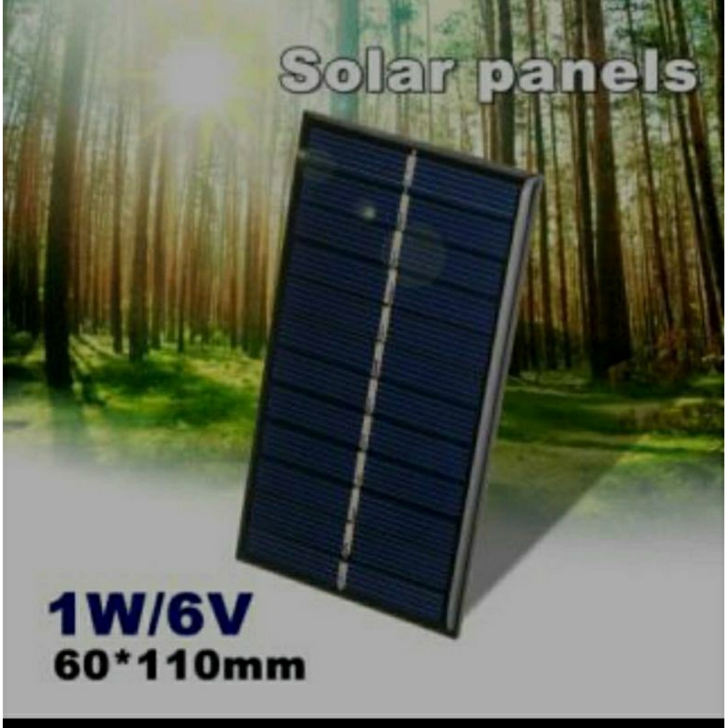 solar panel atau panel Surya 6 vol 1 watt bekas