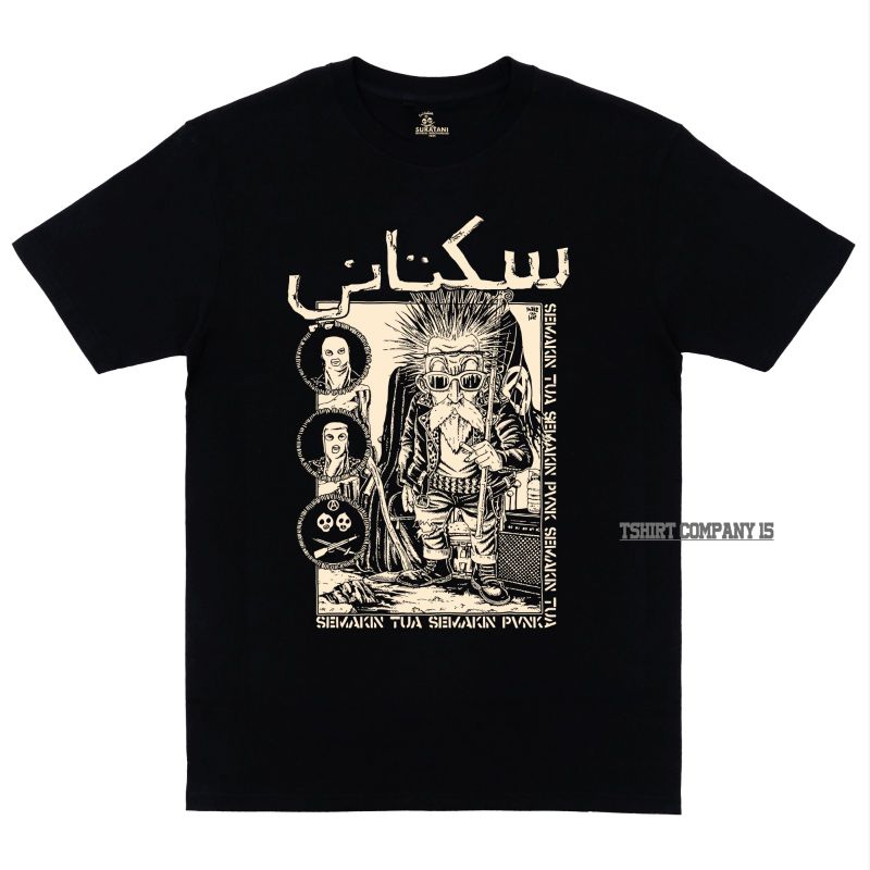 Sukatani Punk - Semakin Tua Semakin Punk - Kaos band Sukatani Punk Tshirt black kaos band Sukatani