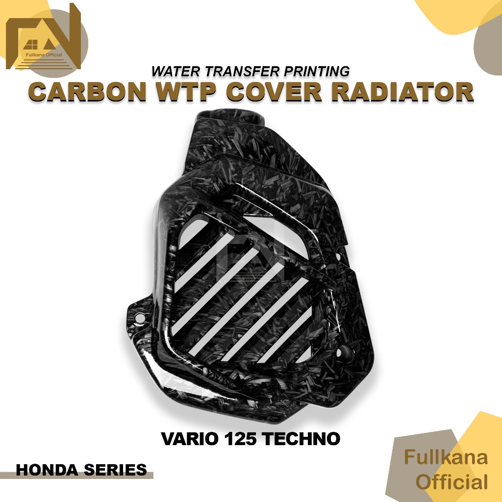TUTUP COVER RADIATOR CARBON FORGED KARBON VARIO 125 OLD VARIO 125 TECHNO