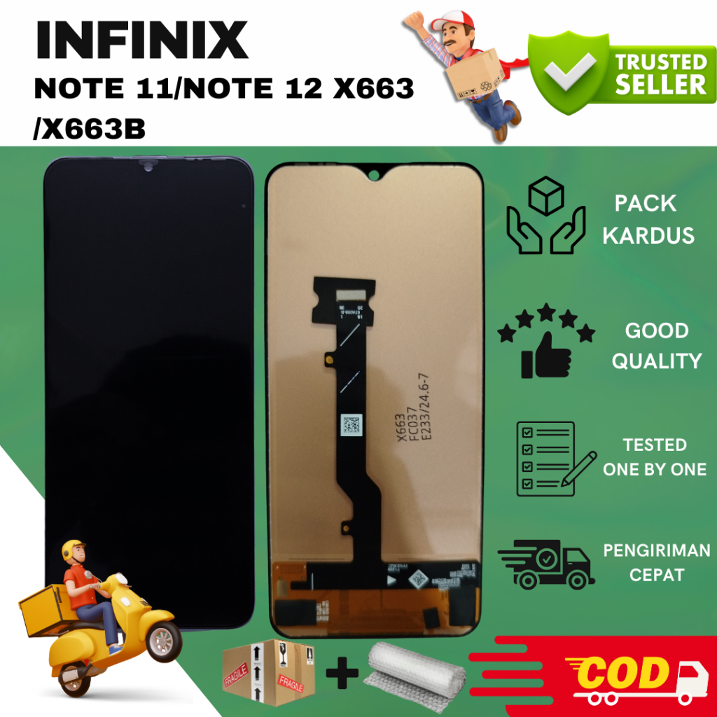 LCD INFINIX NOTE 11/NOTE 12 X663/X663B ORIGINAL FULLSET TOUCHSCREEN-BERGARANSI